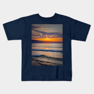 Vibrant sunrise at the Bulgarian coastline Kids T-Shirt